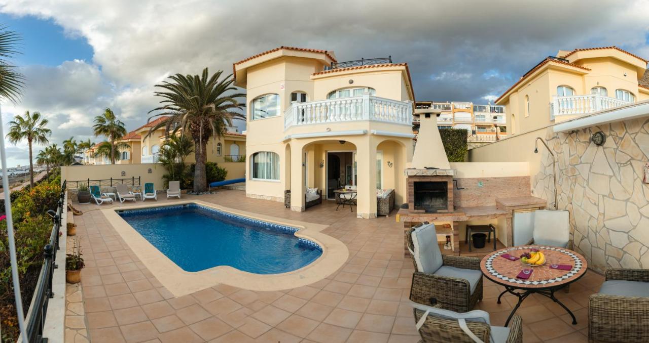 Villa Faya On The First Ocean Line With New Heated Pool Лос Кристианос Экстерьер фото
